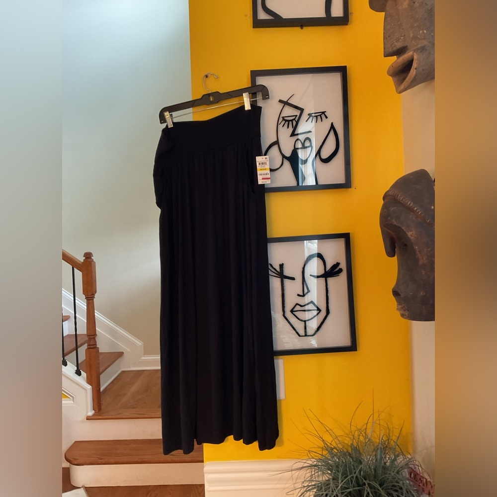 Style & Co Black Maxi Skirt Size M NWT